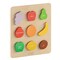 Flash Furniture Bright Beginnings Commercial Grade Birch Plywood STEM Fruit Shapes Puzzle Board, Natural/Multicolor MK-MK00620-GG - alternate 1